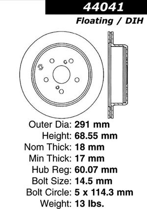 toyota brake pad dimensions #4