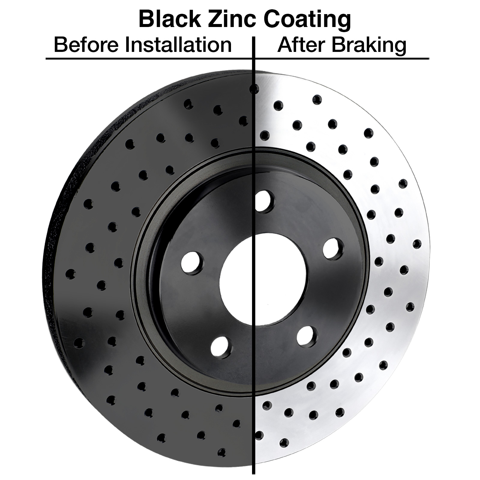 Hart Brakes Rear Brakes And Rotors Kit |Rear Brake Pads| Brake Rotors And Pads| Ceramic Brake Pads And Rotors |fits 2010-2013 BMW X5, 2010-2014 BMW X6