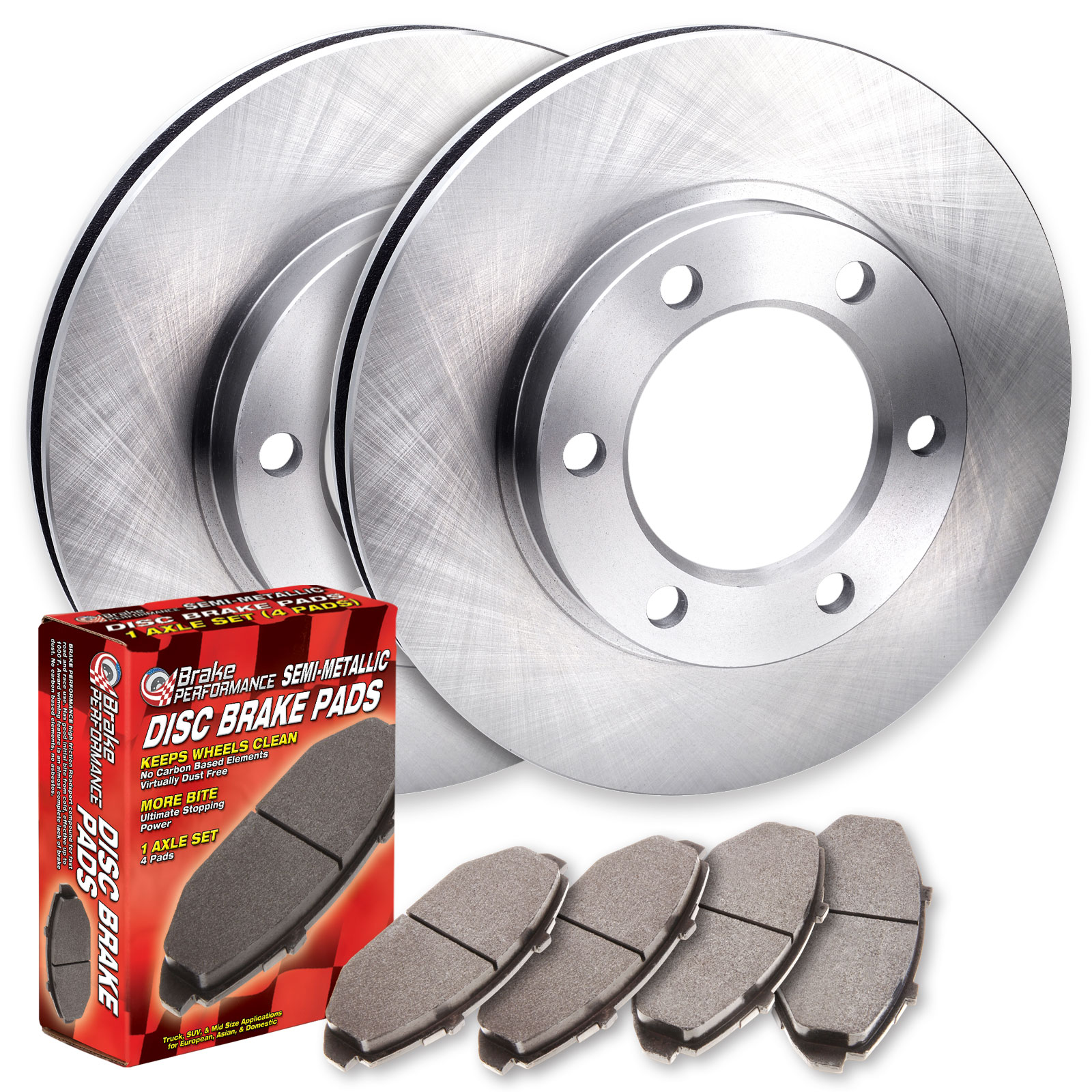 1991 Nissan 300ZX Standard Replacement Brake Pad and Rotor Kit