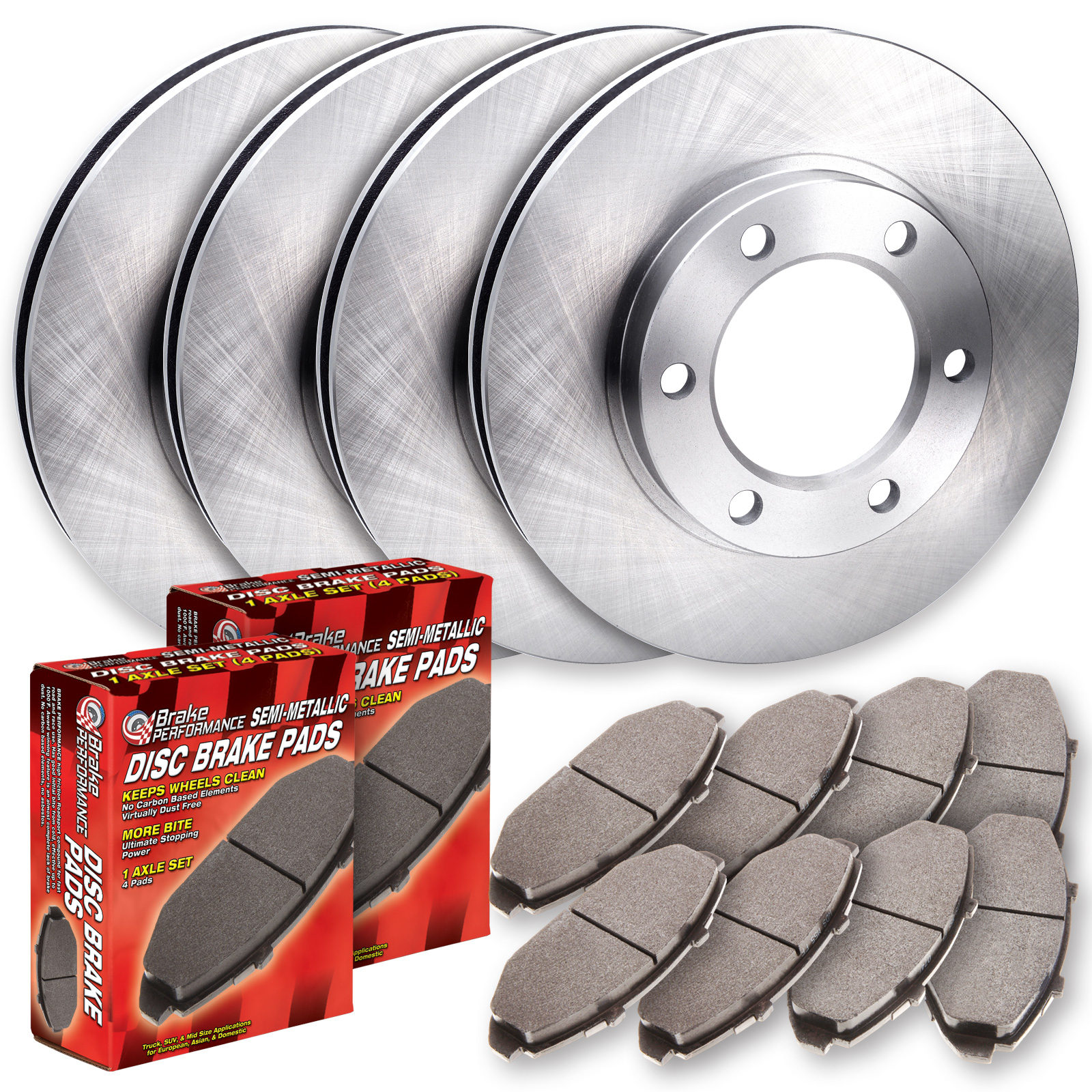 2013 Kia Rio Standard Replacement Brake Pad and Rotor Kit