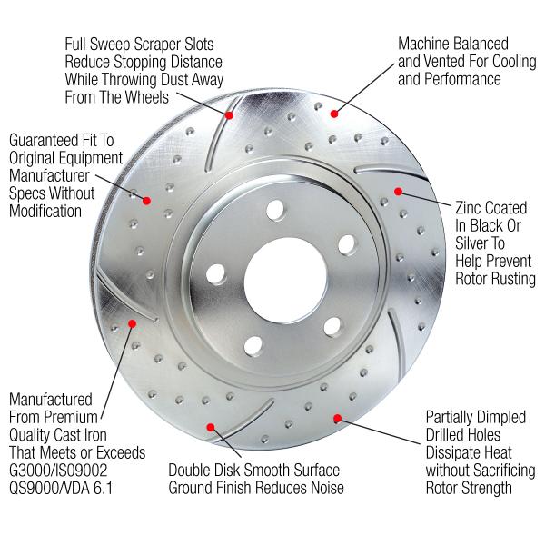 Dimple様 1981 Nissan 280ZX Dimpled and Slotted Brake Rotors