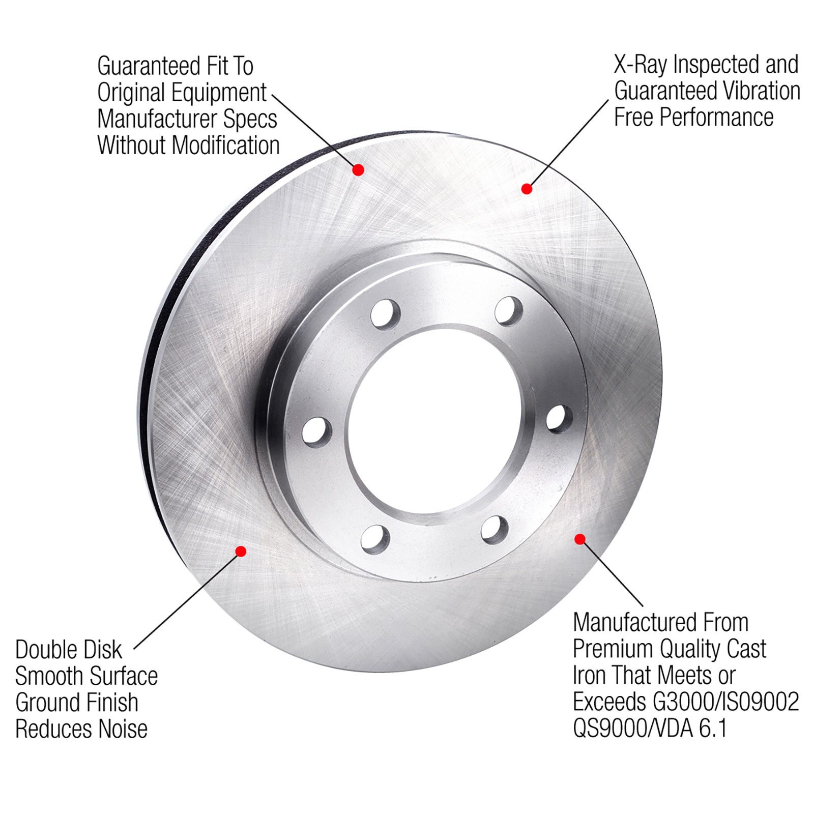 1998 Isuzu Hombre Standard Replacement Brake Rotors