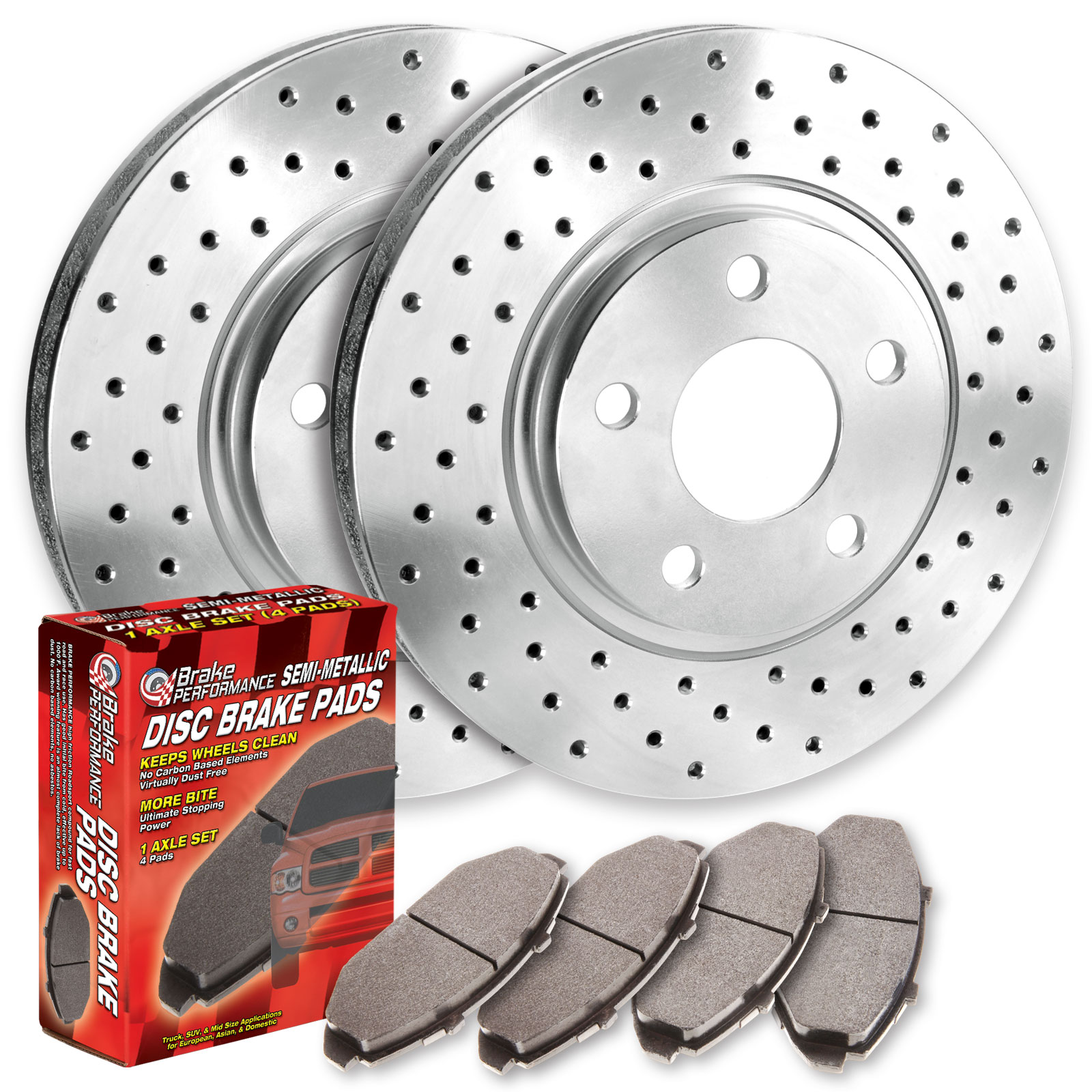 1996 Infiniti I30 Cross Drilled Brake Pad & Rotor Kit