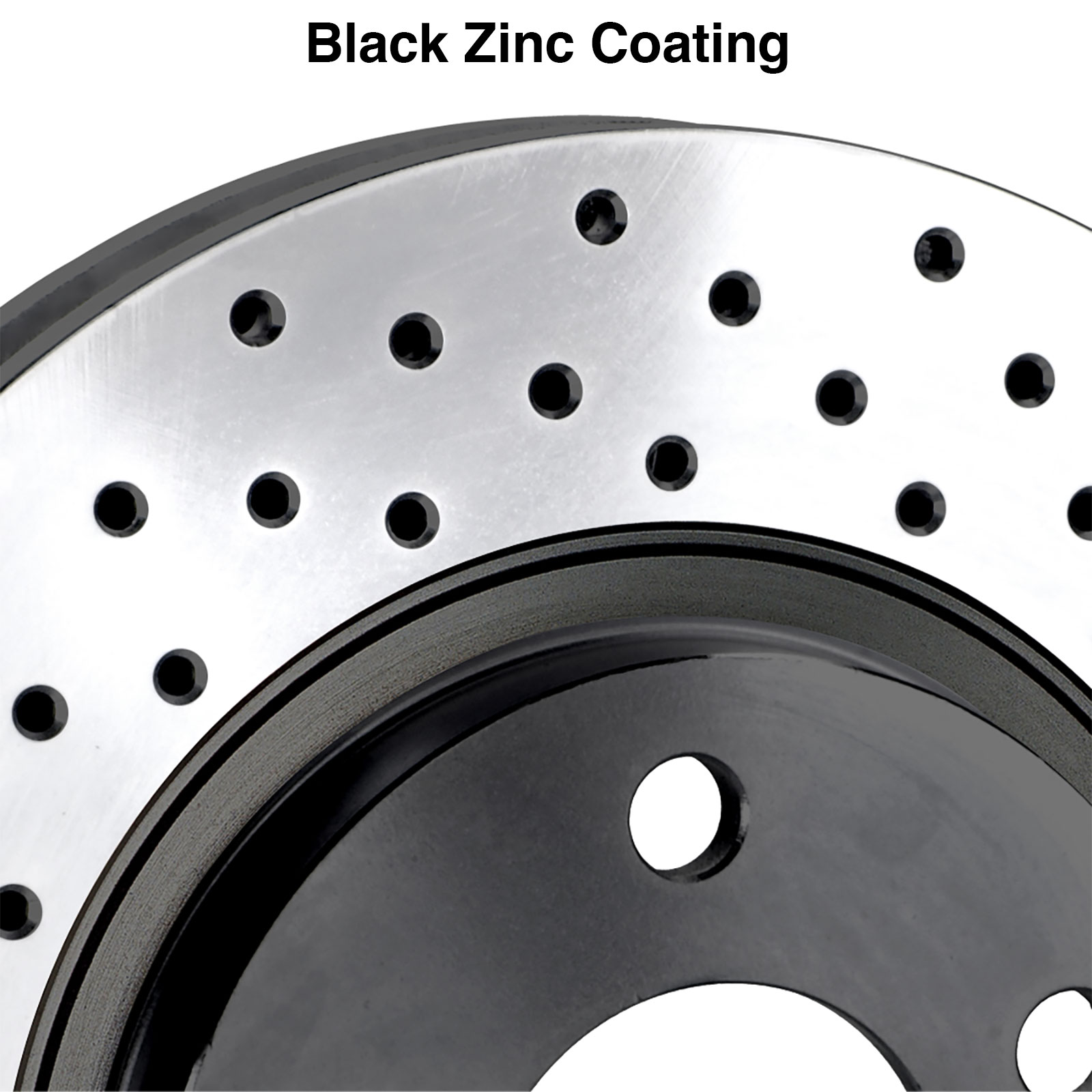 Front Drilled Brake Rotors & Ceramic Pads For 2011-15 Chevy Sonic/Cruze – 6-Piece Kit 12 thumbnail image
