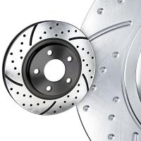 Approved Performance E6562R Front Pair Premium Performance Drilled and Slotted Disc Brake Rotors 