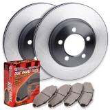 Premium Performance Drilled & Slotted Disc Brake Rotors Front and Rear Set 